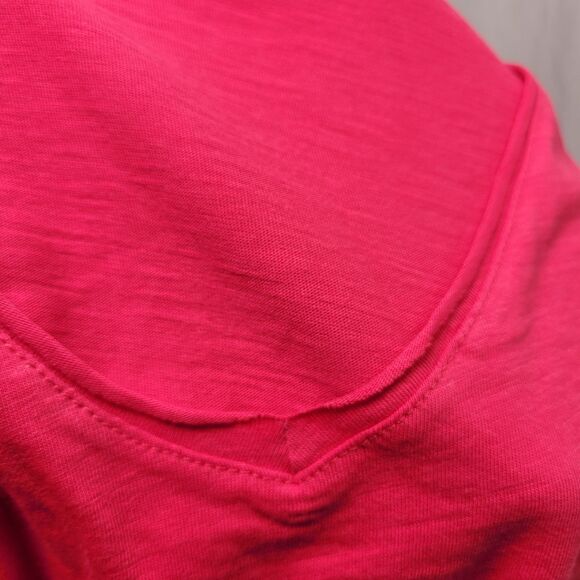 DeFacto Basic Women Casual Short Sleeve V-Neck T-Shirt Pink Size Small - Picture 5 of 9